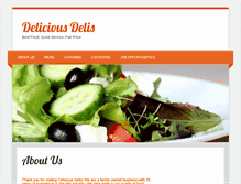 Tablet Screenshot of deliciousdelis.com